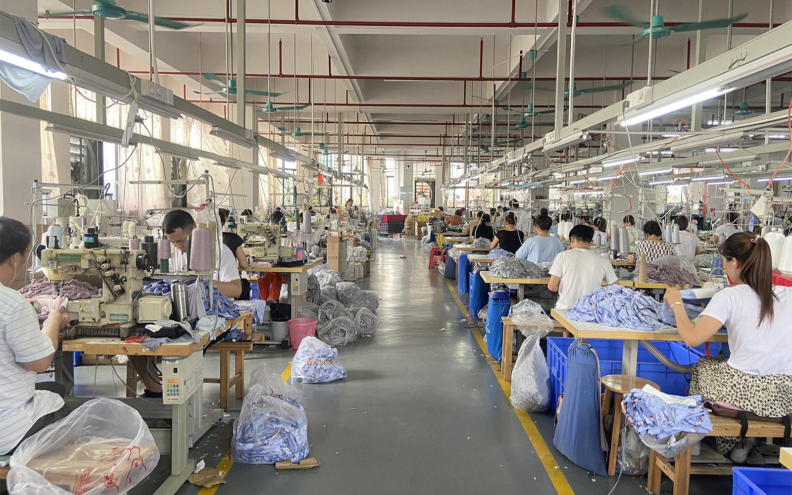 Split image of OEM and ODM underwear manufacturing environments