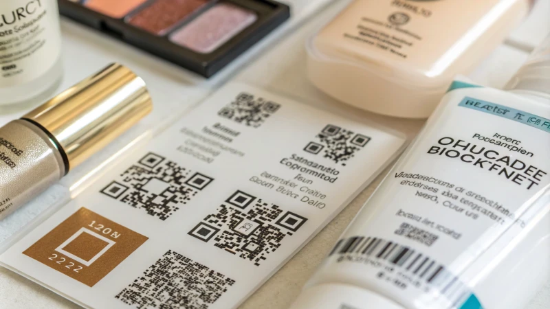 Close-up view of anti-counterfeit product features