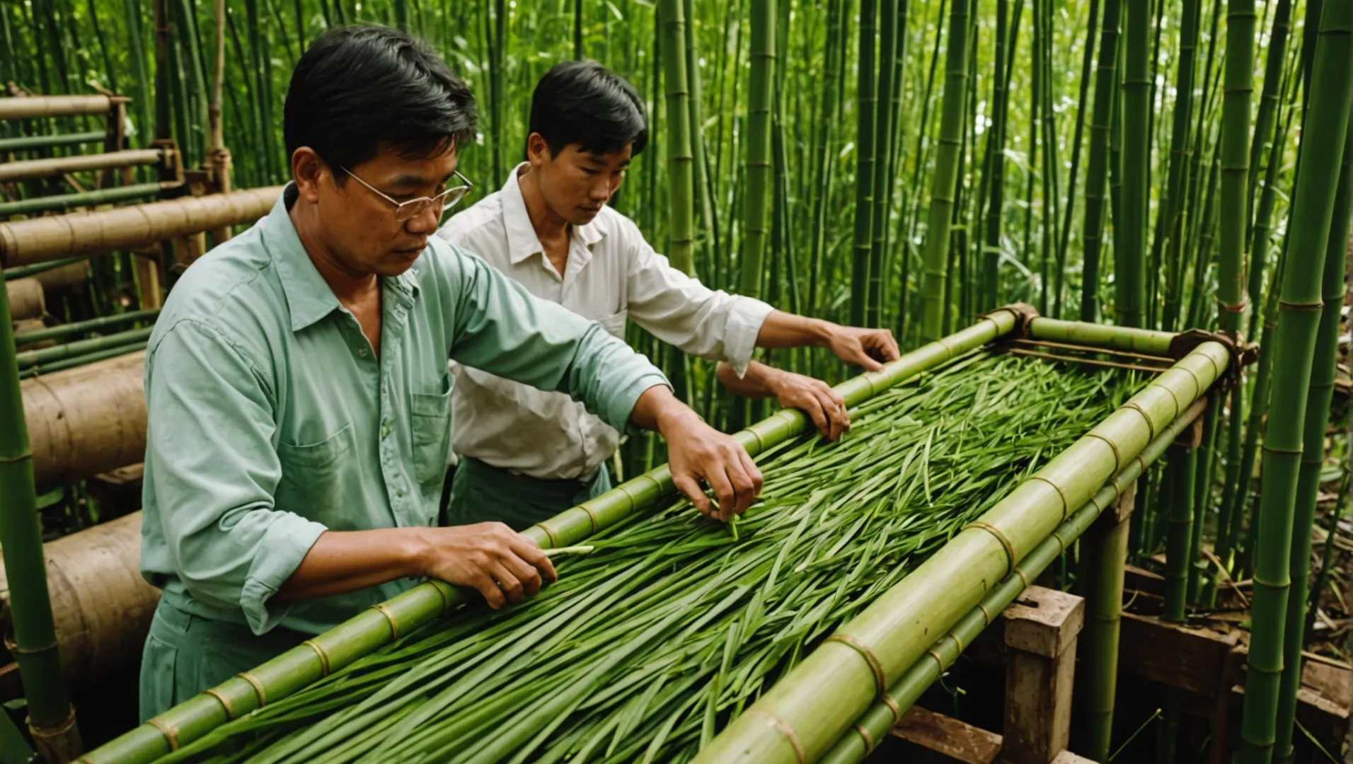 Bamboo plant and fabric transformation process