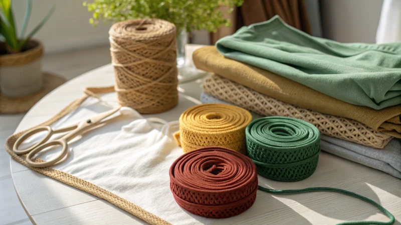 Biodegradable elastics among eco-friendly clothing items