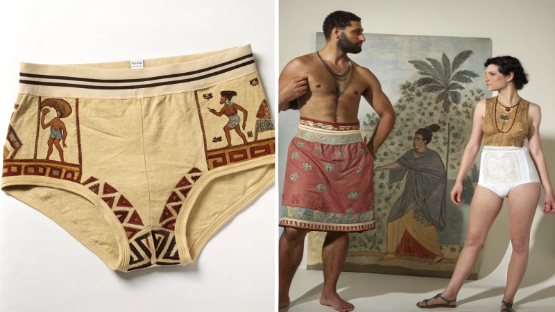 A comparative illustration of gendered underwear norms through history