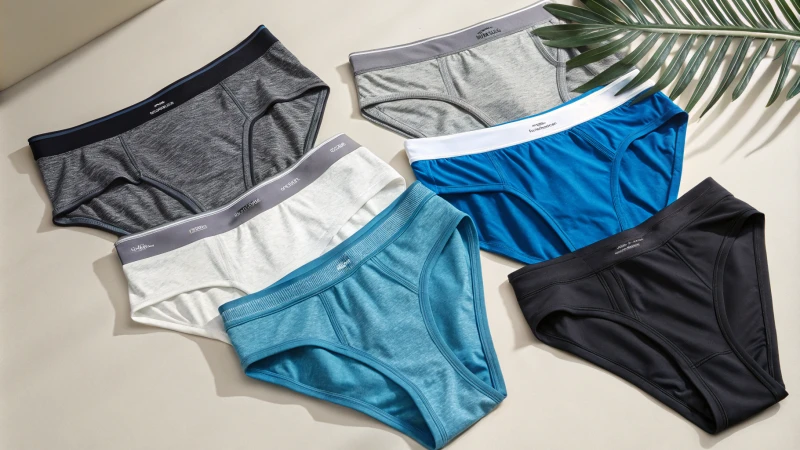Flat lay of various styles of underwear