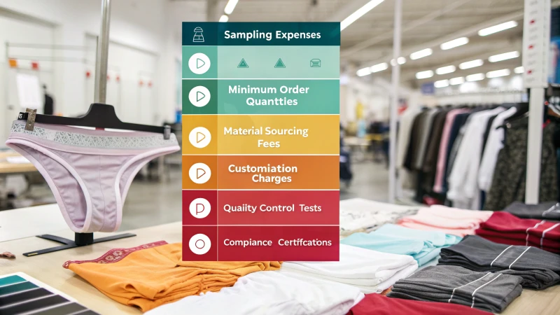 Infographic illustrating hidden costs in custom underwear production