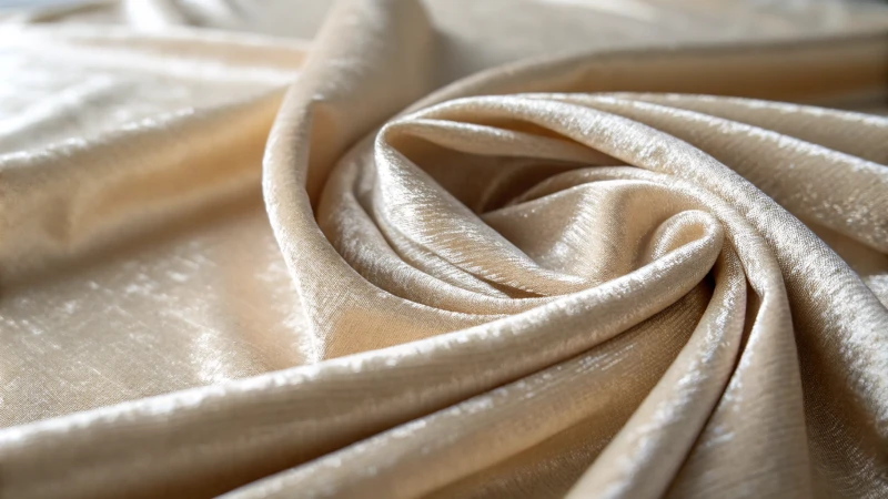 Close-up of luxurious textile fabric with sheen