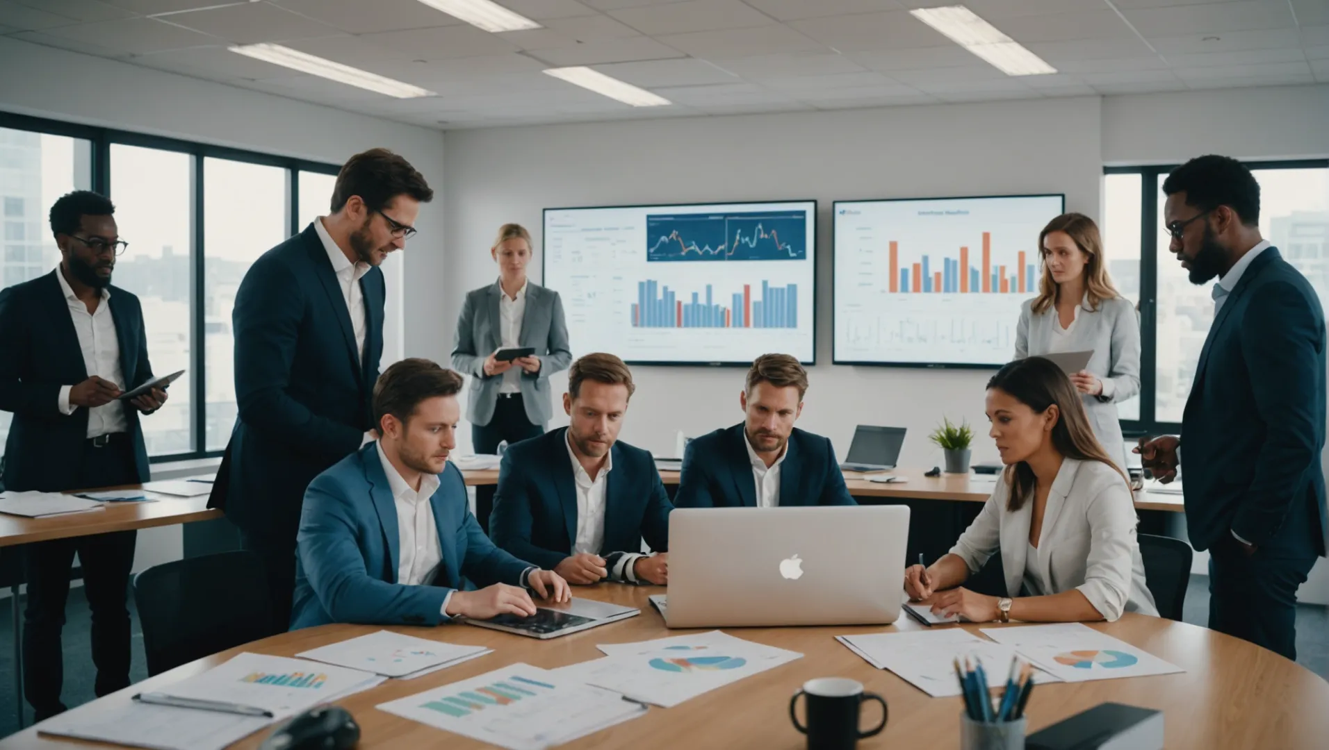 A team conducting market research for an underwear brand