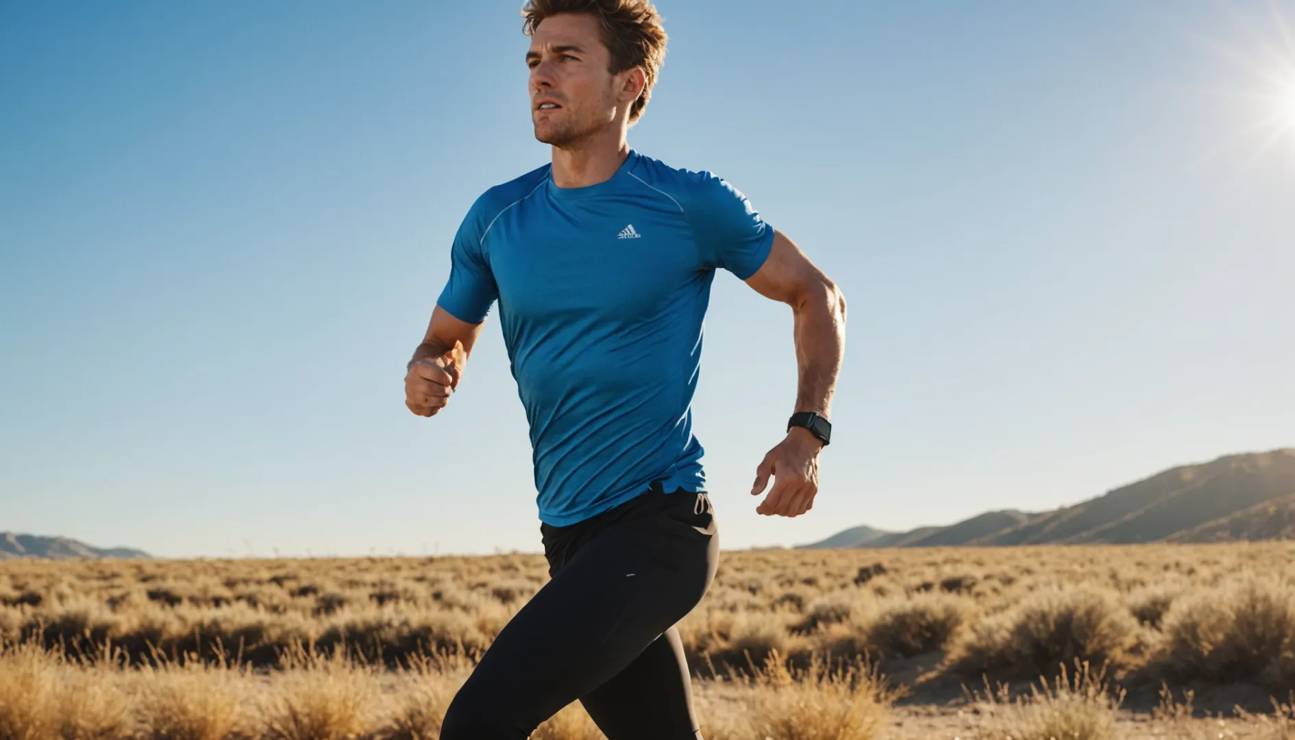 Athlete wearing moisture-wicking fabric gear