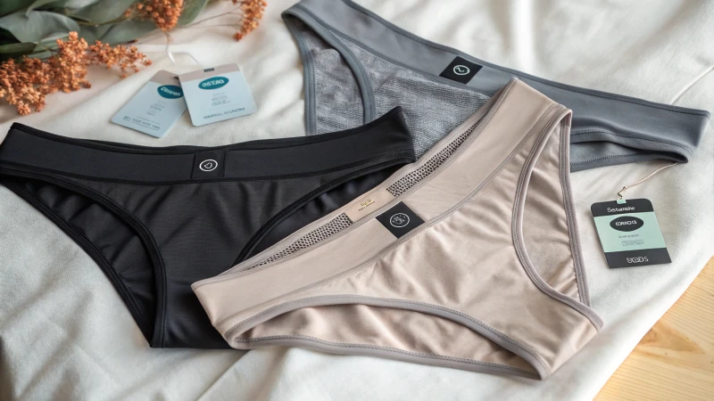 Stylish underwear with integrated technology on soft fabric