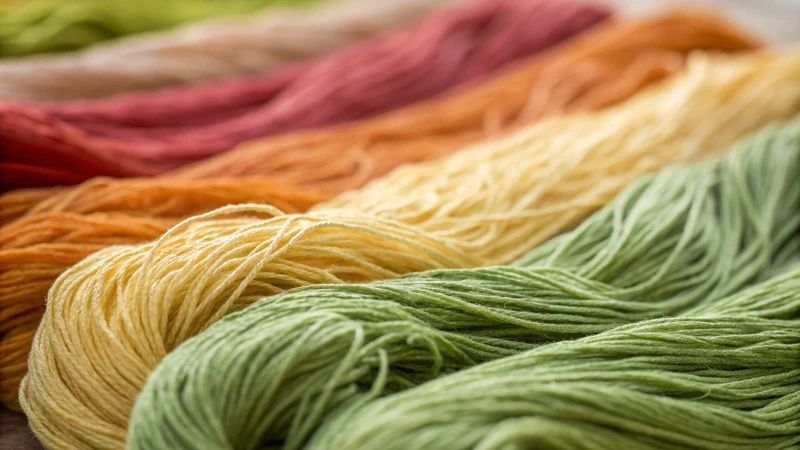 Close-up of textile fibers infused with natural antimicrobial agents.