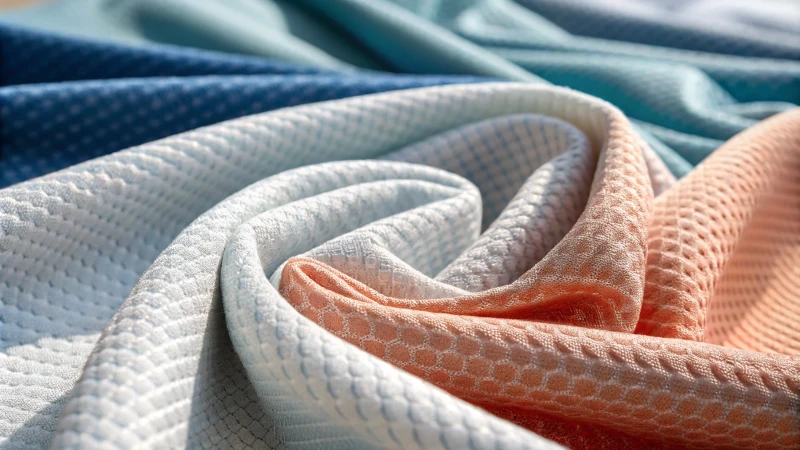 Close-up of men's underwear fabric showing texture and stitching