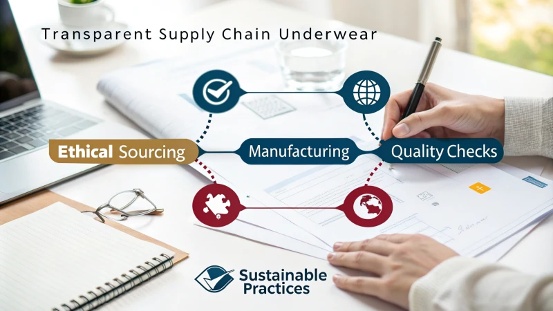 Flowchart of the transparent supply chain in the underwear industry