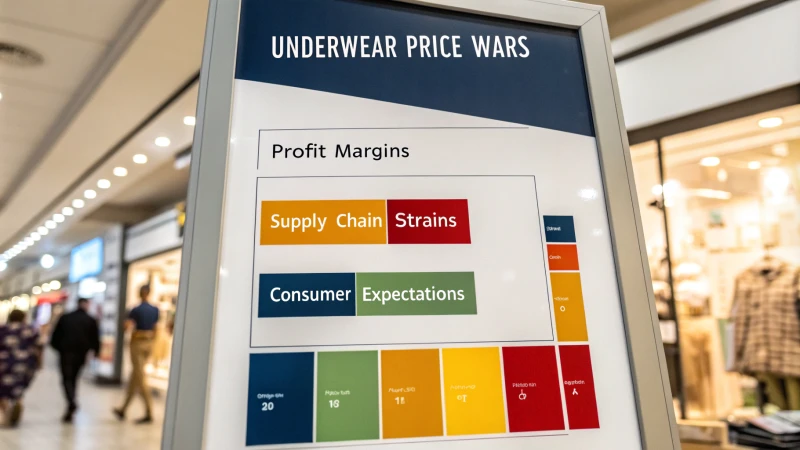 Infographic depicting the economic impact of underwear price wars