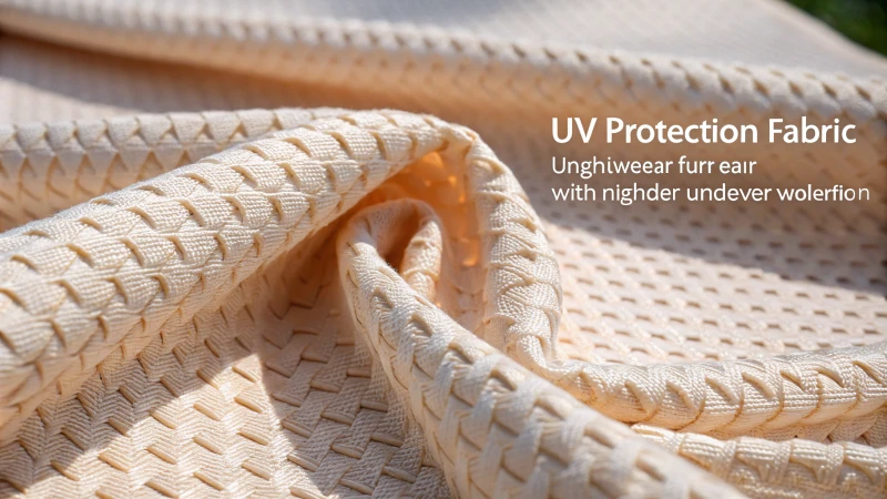 Close-up of UV protection fabric for underwear