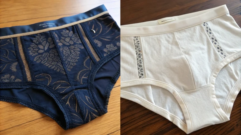 Comparison of bespoke and standard underwear