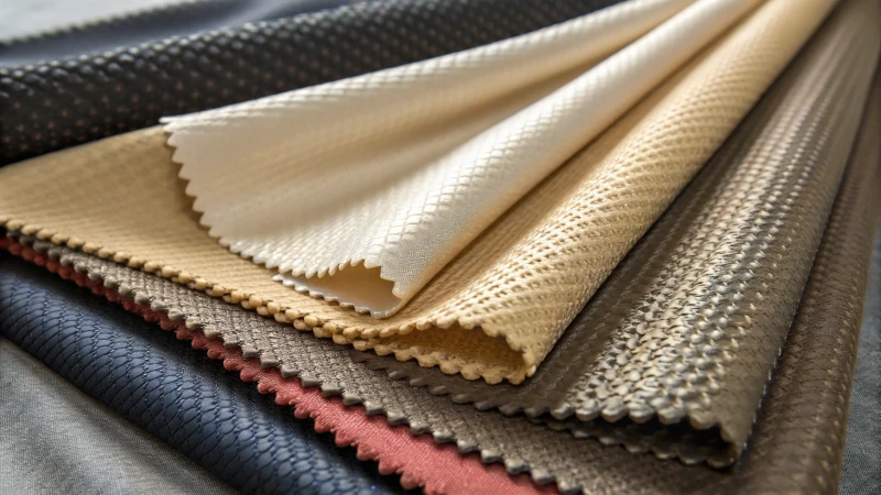 Close-up of various elastic materials on textured background