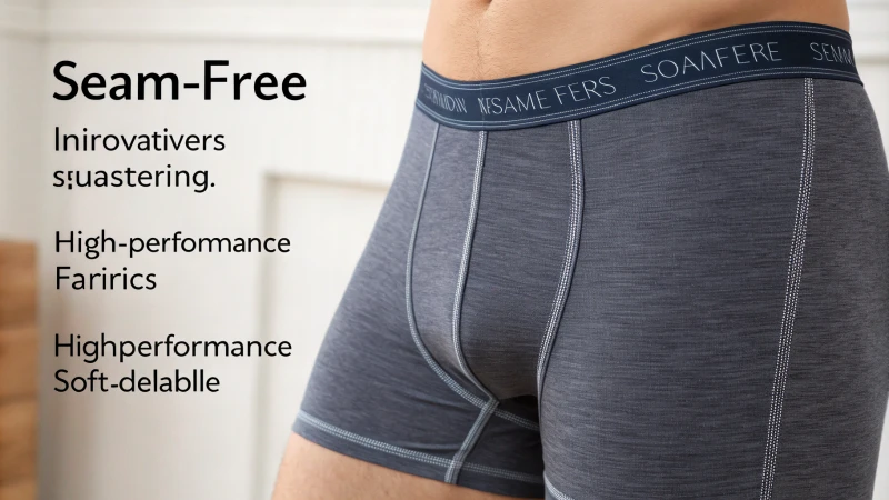 Close-up of innovative seam-free boxers