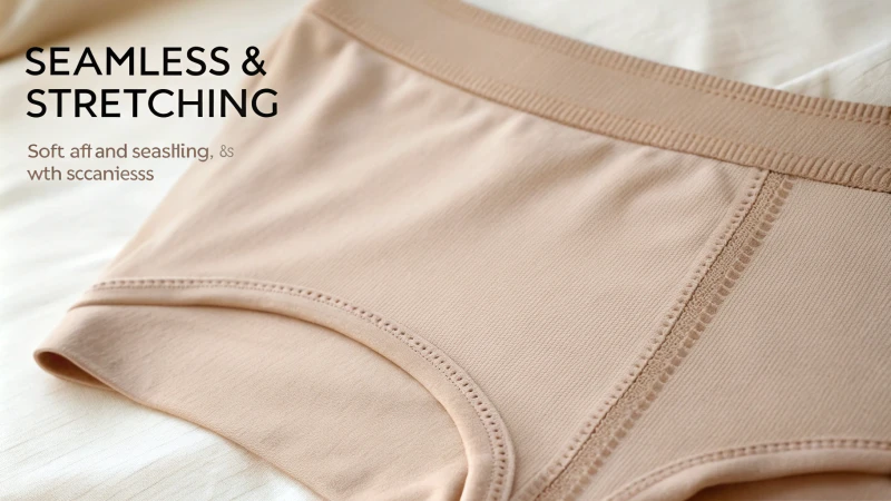 Close-up of seamless underwear fabric