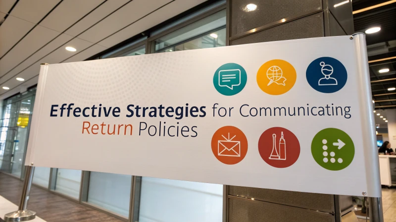 Infographic on return policy communication strategies