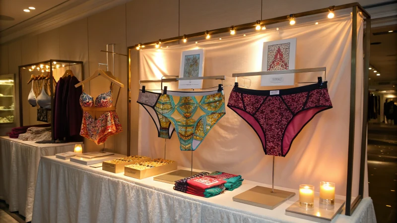 A display of limited edition underwear in a boutique.