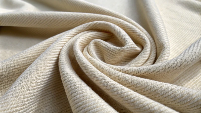 Close-up of luxurious stretch fabric in natural light