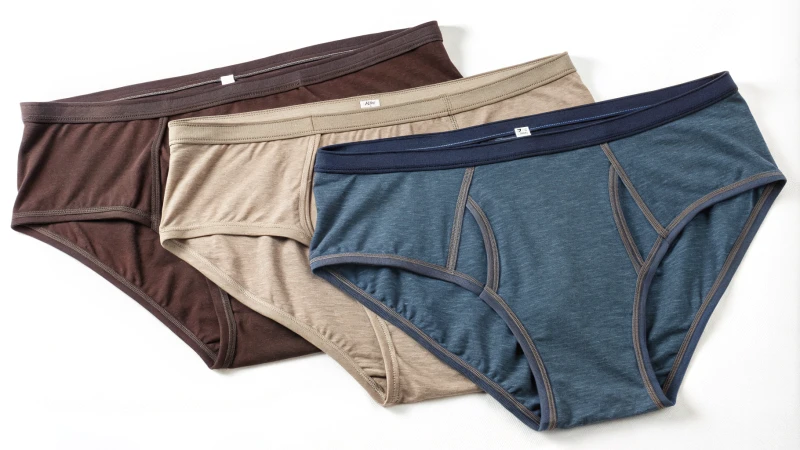 Comparison of men's bikini underwear, briefs, and boxers