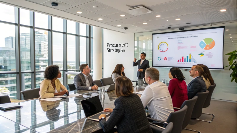 A diverse group of professionals discussing in a conference room