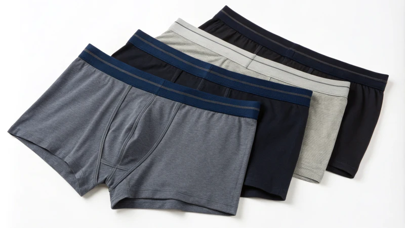 Seam-free boxer shorts displayed in various colors on a minimalist background