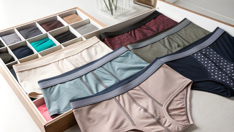 Display of modern underwear designs