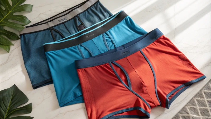 Photorealistic image of modern underwear with a micro-pocket design