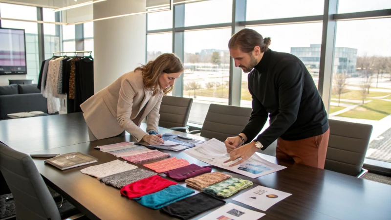 A professional meeting in a modern conference room